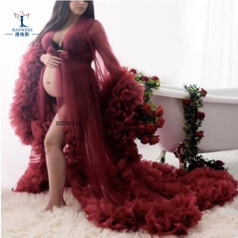 Độc Đáo Quần Sịp Đùi Thông Hơi Tự Làm Voan Bộ Đồ Áo Choàng Nữ Buổi Chụp Hình Váy Dạ Hội Xòe Tầng Voan Áo Dây Dự Tiệc Trang Trọng Đầm