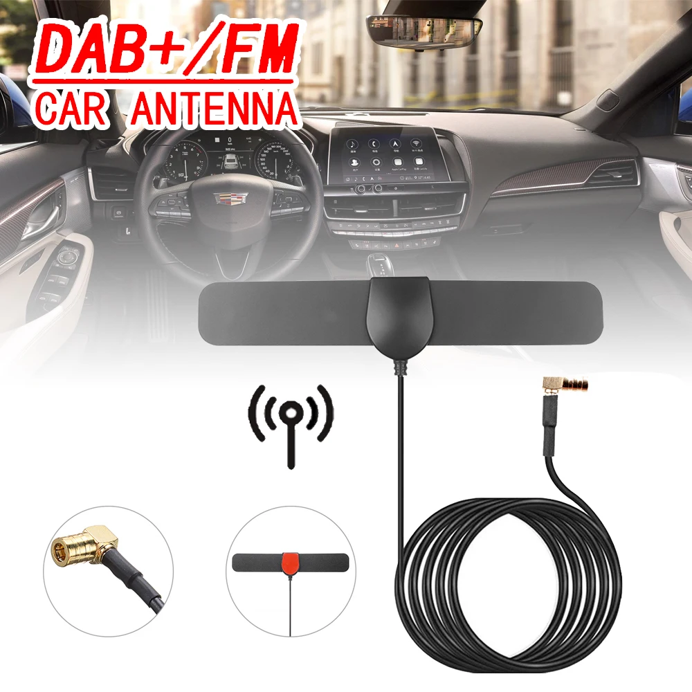 Cho JVC Kenwood Sony Alpine 1 Máy Tính Đa Năng Ô Tô Xe Đài Phát Thanh Stereo Kính Khuếch Đại DAB Trên Không Cắm & VHF UHF tự Động Ăng Ten Mayitr