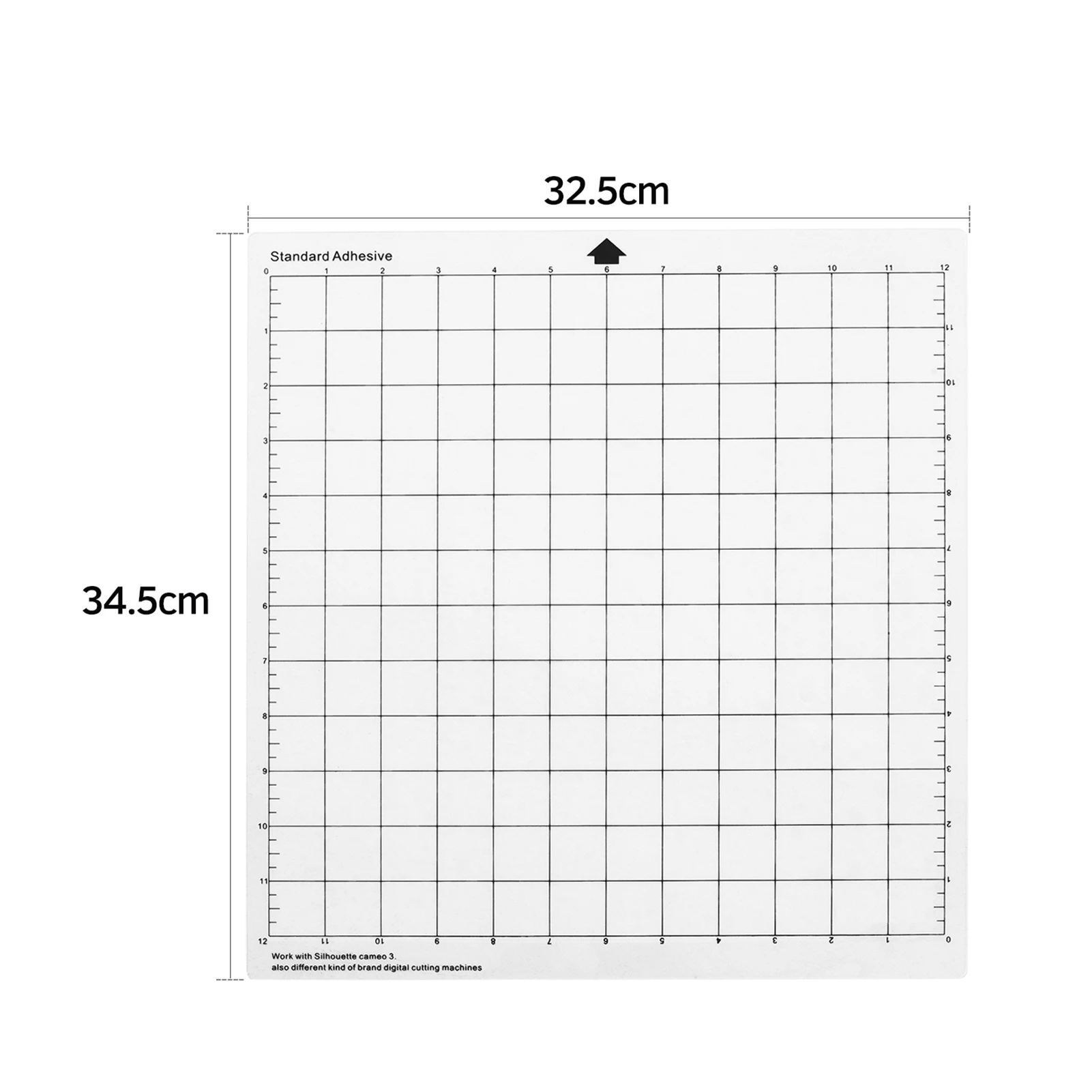 5PCS Replacement Cutting Mat Transparent Adhesive Cricut Mat with Measuring Grid 12 by 12-Inch for Silhouette Cameo Cricut