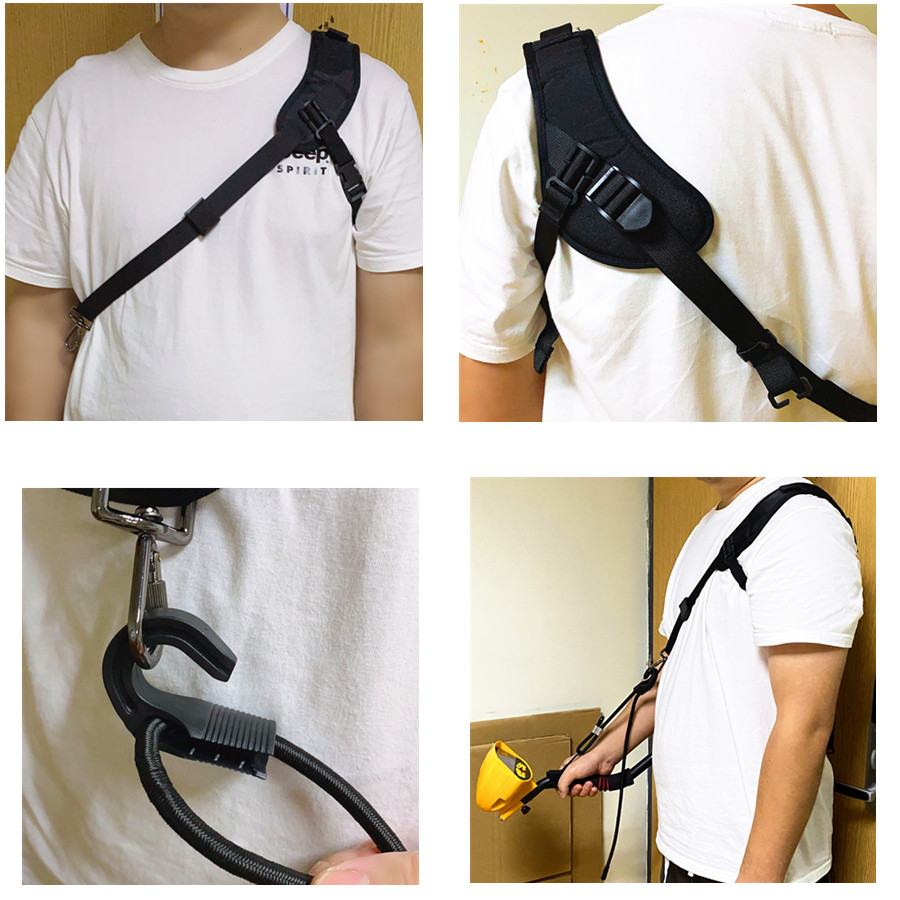 SHRXY-Accesorios de detección de metal genérico, arnés de correa de carga, soporte de eslinga para Garrett Bounty Hunter GPX, Detector de jardín