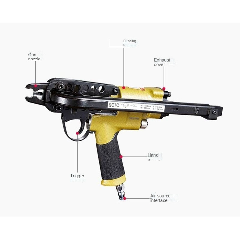 Alicates de anillo tipo C para neumáticos SC7E/760C, herramienta de alta calidad, máquina de aire, clavadora, pistola de clavos neumática