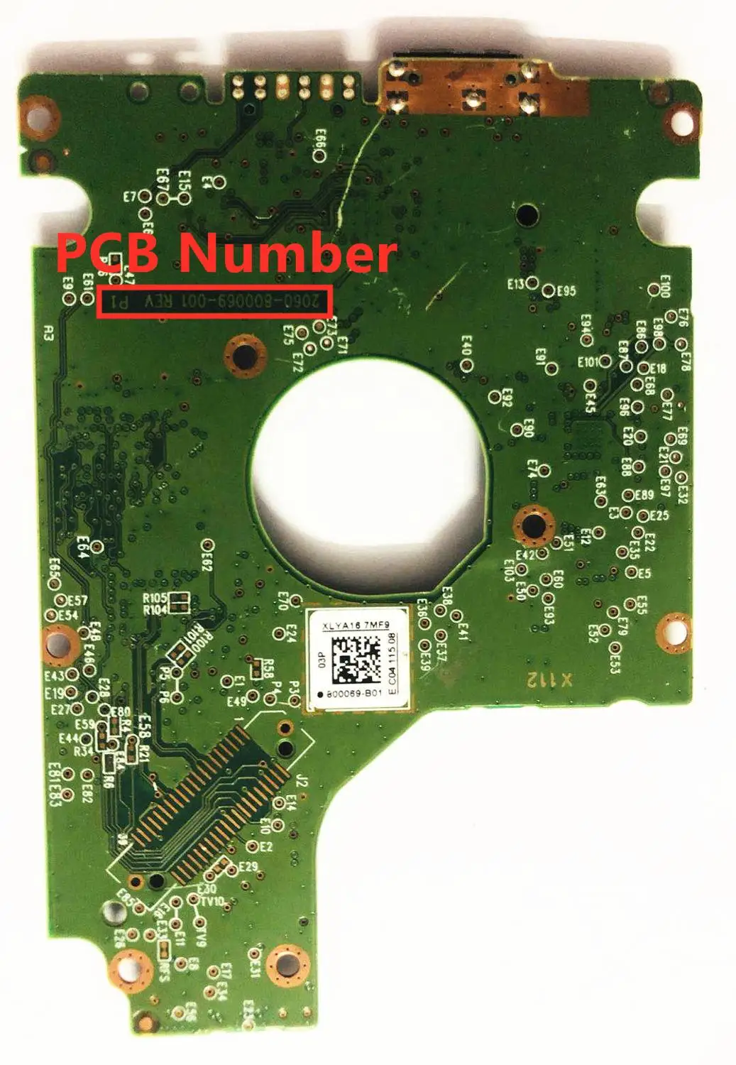 ウェスタンデジタル/HDD PCB USB 2.5/2060-800069-001 REV P1 、 2060 800069 001/800069-B01/WD10SMZW WD10SDZW WD5000LMZW