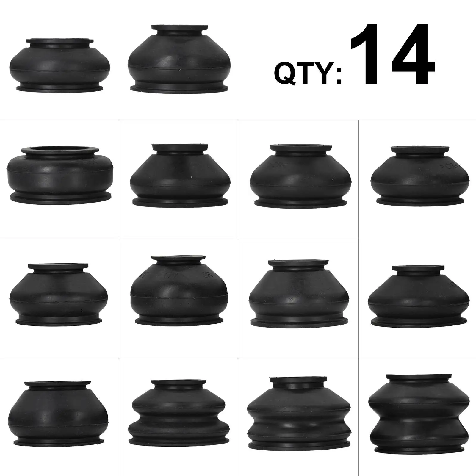 14x Multipack Đa Năng Treo Lái Bi Bụi Cao Su Khởi Động Cover Ca Khúc Phối Biến Cần Kết Thúc Bộ Phần Phụ Kiện