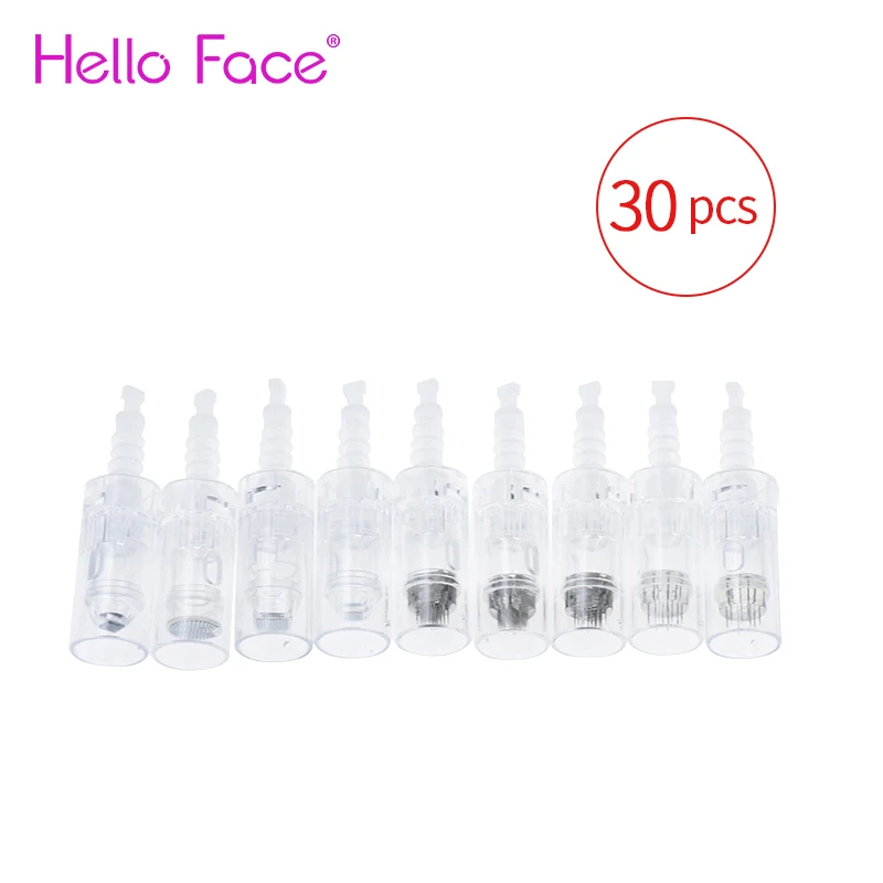 Dr Bút 30 Chiếc Lưỡi Lê Hộp Mực Derma Bút Kim Dùng Một Lần Thay Thế Kim Tương Thích Với Tiến Sĩ Pen Ultima M5 M7 N2 mym Đầu