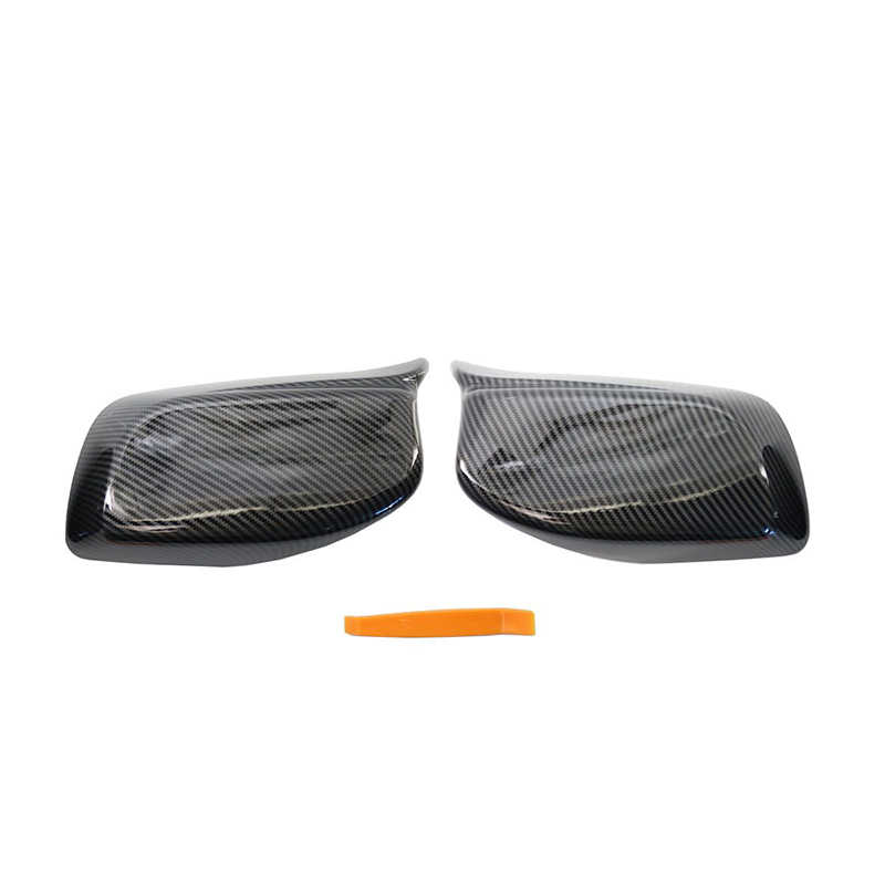 Rearview Mirror Cover Cap Carbon Fiber / Black for BMW 5 Series E60 E61 E63 E64 2004-2008 520i 525i 528i 528xi 530i