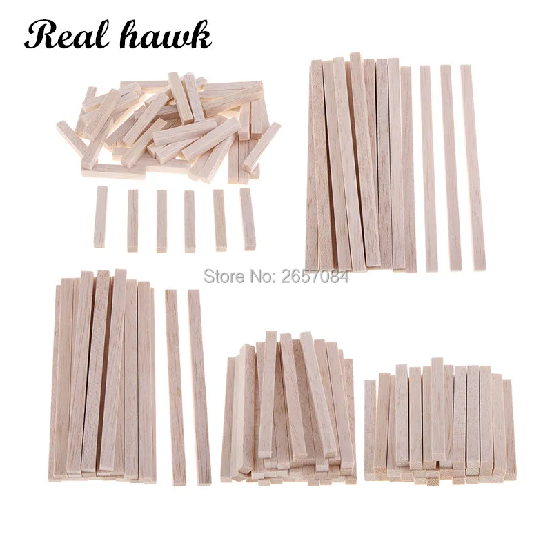 3x3mm lange 50/80/100/130/150mm Platz Balsa Holz Stick Holz dübel Rod Block für Kinder Modell Machen Ornamente DIY