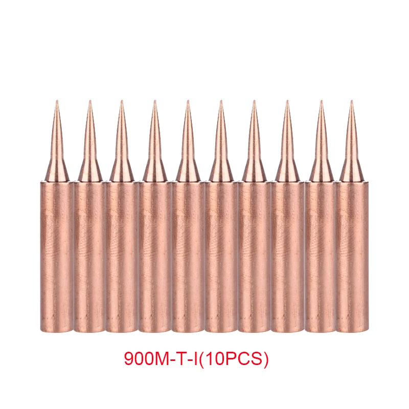 10 Cái/lốc Đồng Mỏ Hàn Chì Iron Đầu 900M-T-K/SK/I/Là/B/1C/2C/3C/4C/0.8D/1.2D/1.6D/2.4D/3.2D/SB Đầu Hàn Cho 936 Hàn dụng Cụ