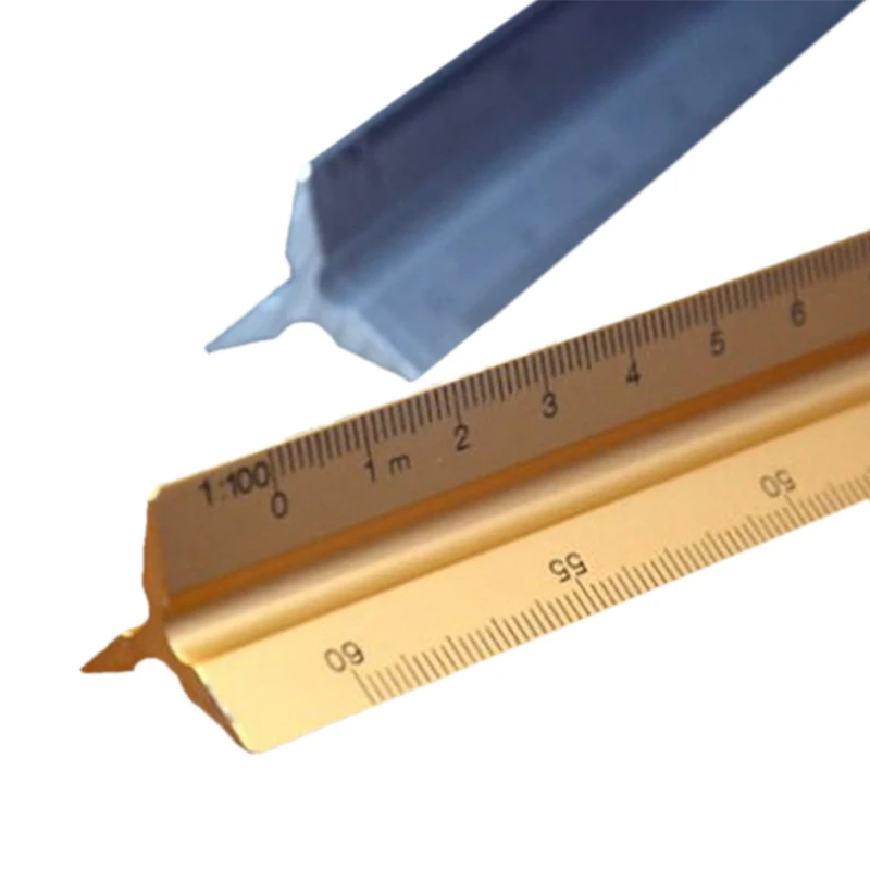 Dezi Hình Tam Giác Cân Thước 1:20-1:500 Hợp Kim/Kim Loại/Nhựa Thước Thẳng 30 Cm Kiến Trúc Sư/Kỹ Sư Chính Xác Soạn Thảo Đo Dụng Cụ