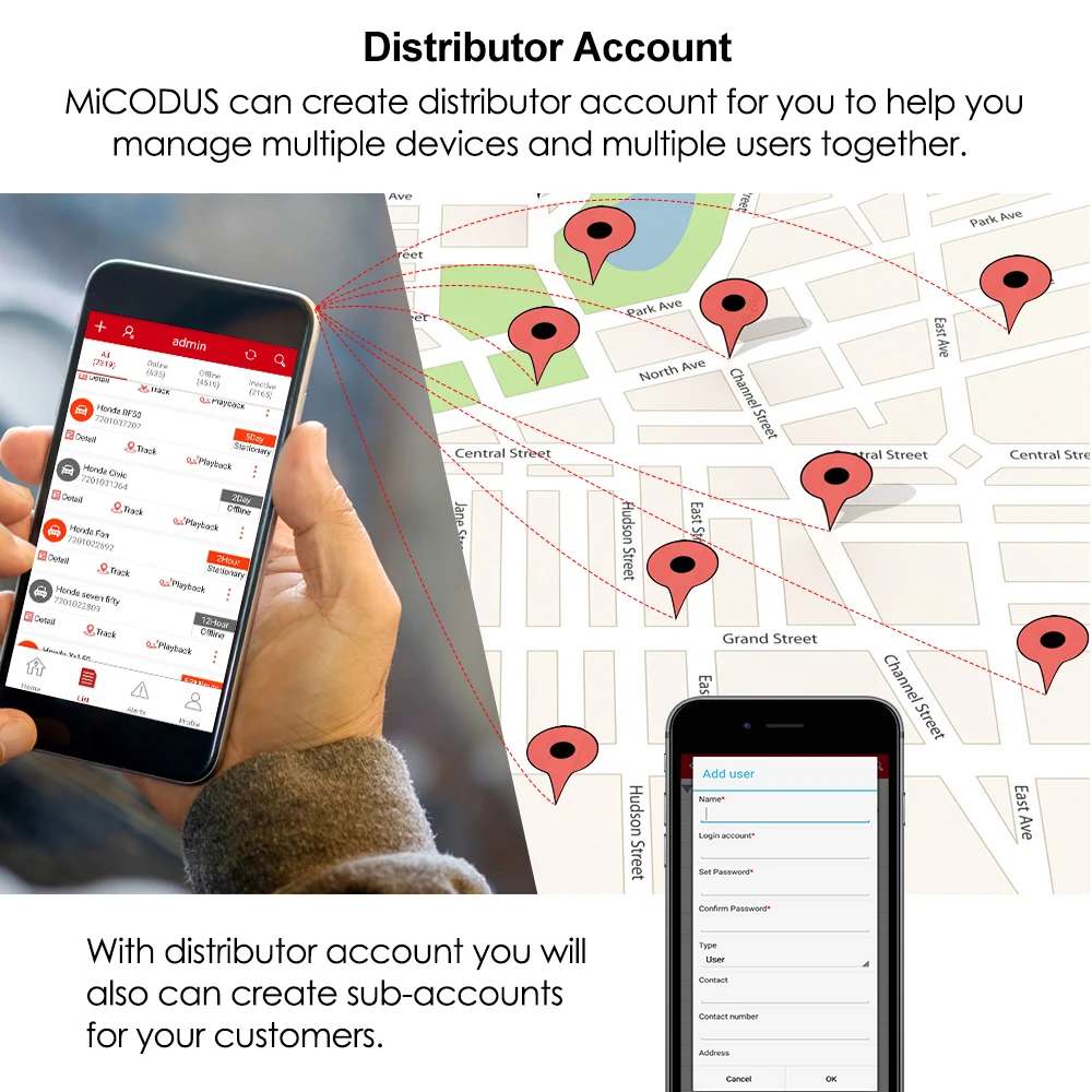 Tracking Platform MICODUS For GPS Model MV720/LK720/GL300/GL500/TK905/TK915/TK103/TK419 Software APP For GPS Tracker