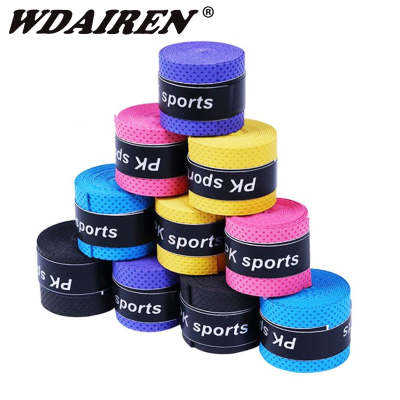 1 sztuk wędka rączka rakietki owijania pas pochłaniania pas odchudzający Anti-z taśmą antypoślizgową Badminton tenis rakieta Grip akcesoria sportowe