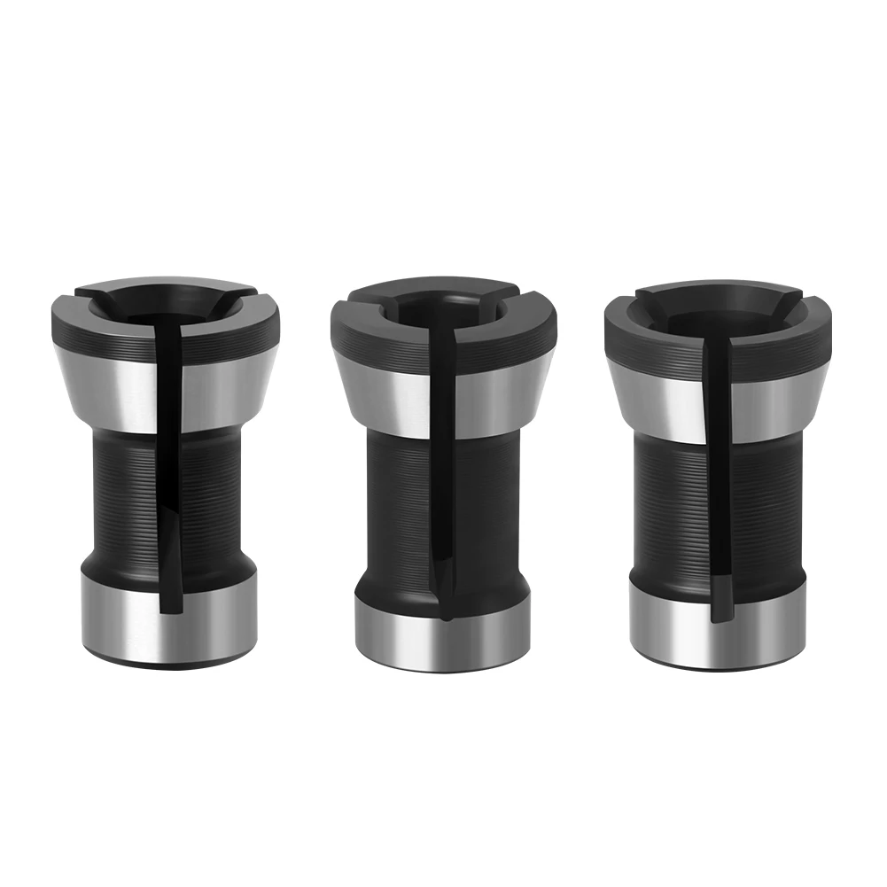 1 Set 3 Collets 6.35Mm 8Mm 6Mm Collet Chuck Khắc Cắt Tỉa Máy Điện Phay Router dao Cắt Phụ Kiện