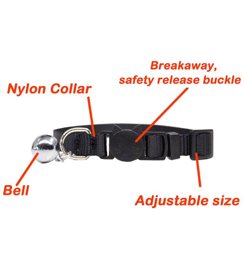 Cá Tính ID Tag Nơ Đeo Cổ Chuông Khắc An Toàn Ly Khai Chó Nhỏ Nylon Có Thể Điều Chỉnh Dành Cho Chó Con Mèo Con Vòng Cổ