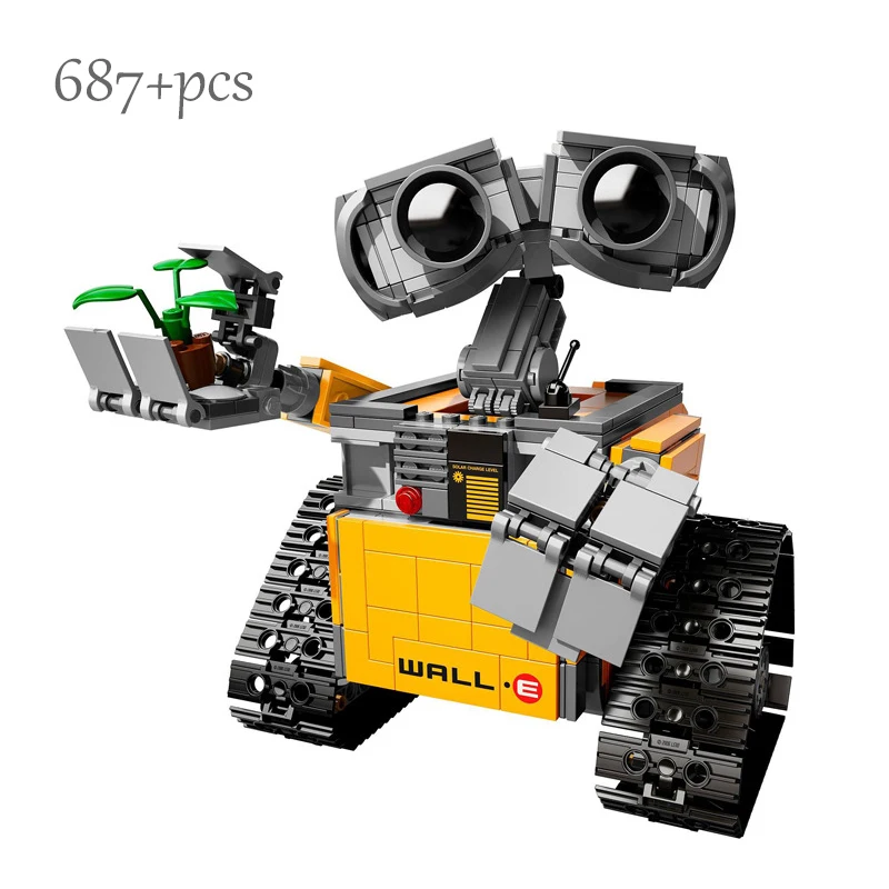 687 Miếng Disney Tường E Cao Cấp Ứng Dụng Cơ Giới RC Robot Chức Năng Nhân Vật Kỹ Thuật Khối Xây Dựng Dành Cho Trẻ Em đồ Chơi Quà Tặng