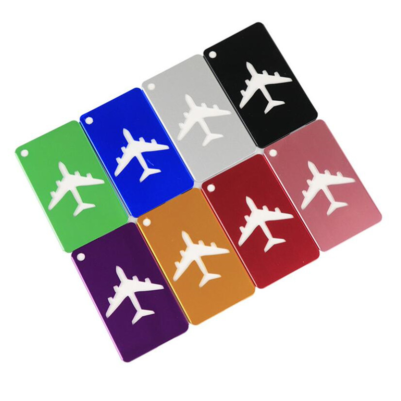 Nova moda etiquetas de bagagem liga alumínio das mulheres dos homens viagem bagagem mala cintas nome etiqueta titular acessórios viagem