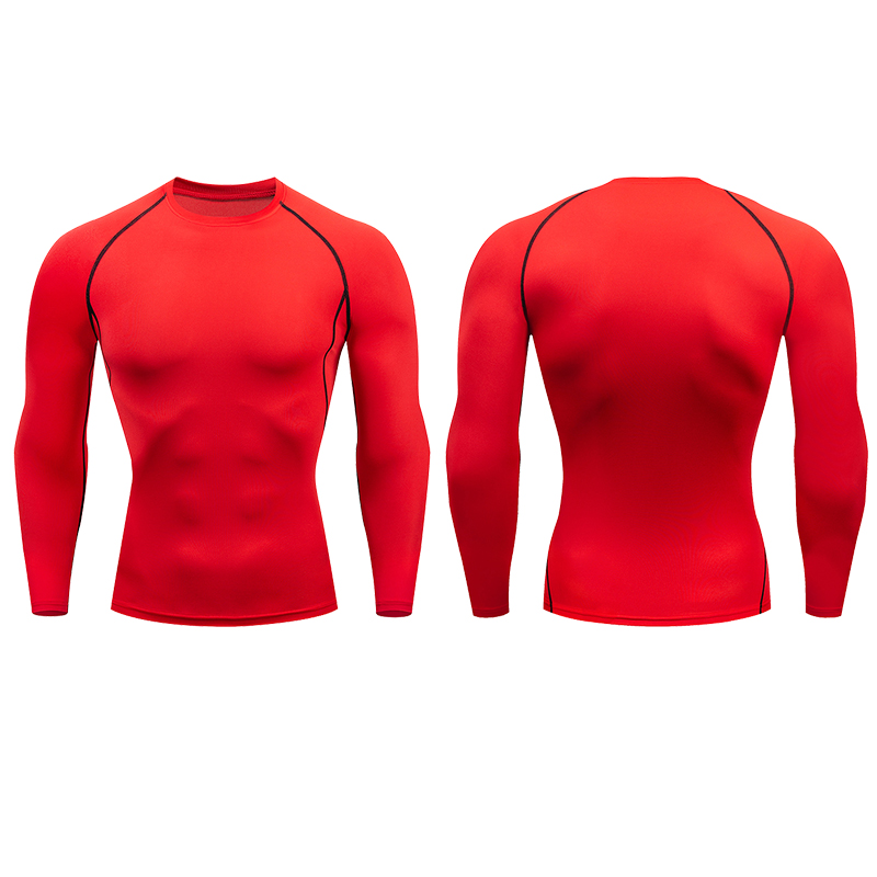 Männer Kompression Läuft T-shirt Fitness Engen Langarm Sport Shirts Training Jogging Tops Gym Sport Dry Fit Rashgard