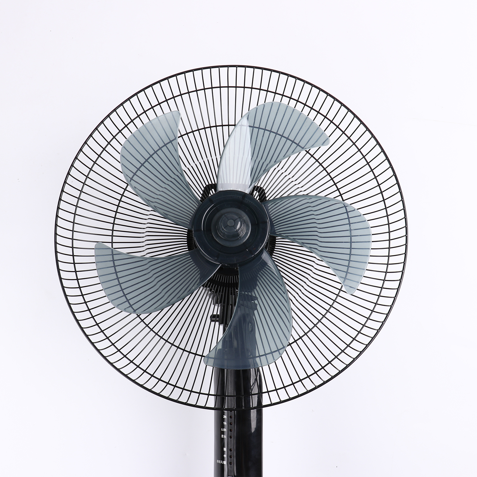 Hoja de ventilador silenciosa para el hogar, impulsor de plástico de 5 hojas con cubierta de tuerca, soporte General, accesorios de ventilación de mesa, 12/14 pulgadas