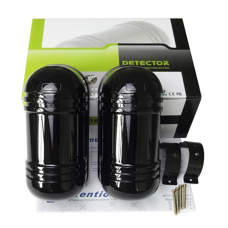 GSM Báo Động Sử Dụng 20M ~ 150M Tường Cổng Cửa Sổ Điện Quang Hồng Ngoại Đôi Dò Tia Vành Đai Bảo Vệ 2 Tia cảm Biến Hồng Ngoại