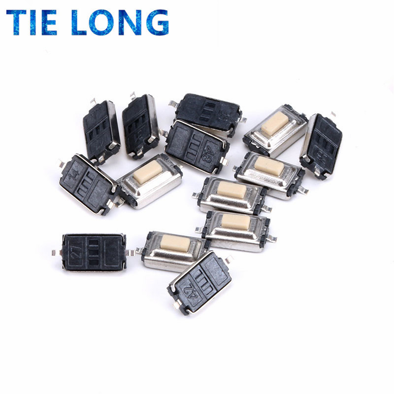 TIELONG 50 stücke SMT 3*6*2,5 MM Taktile Takt Push Button Micro Schalter Momentary 2 Pins 3x 6x 2,5 H