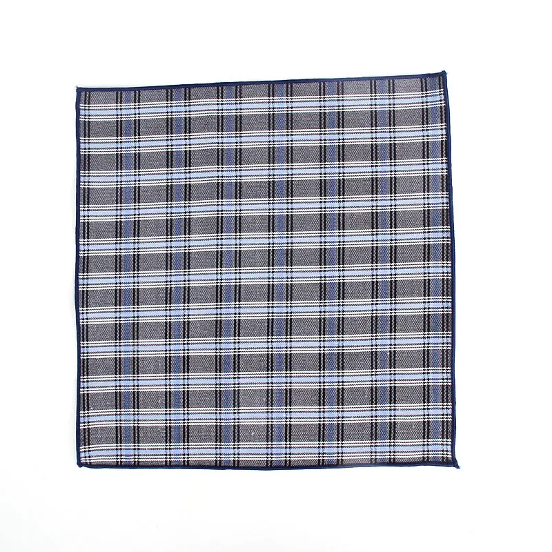 Kẻ Sọc Nhiều Màu Sắc Cotton Khăn Tay Dệt In Kiểm Tra Túi Vuông Dép Sọc Vuông Túi Khăn Tay Khăn
