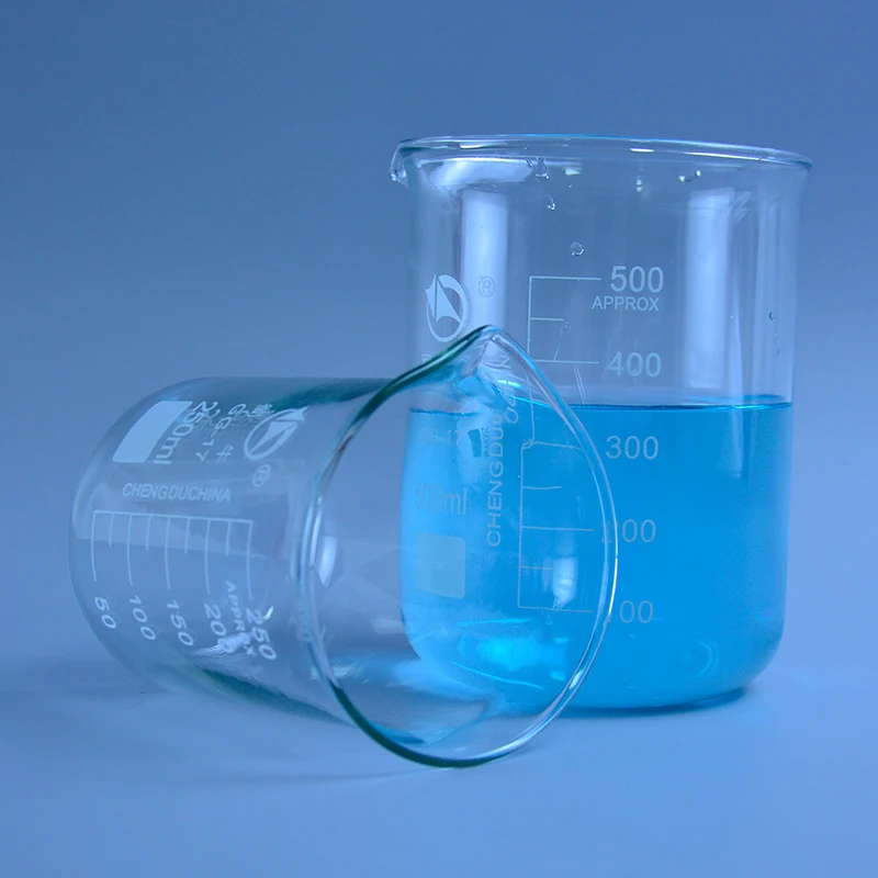 1000ML 2000ML Low Form Beaker Chemistry Laboratory Borosilicate Glass Transparent Beaker Thickened with spout 1PC