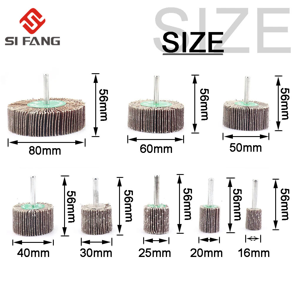Disco de lijado de 16mm-80mm, rueda de pulido de obturador para herramienta Dremel de potencia rotativa, 1 unidad