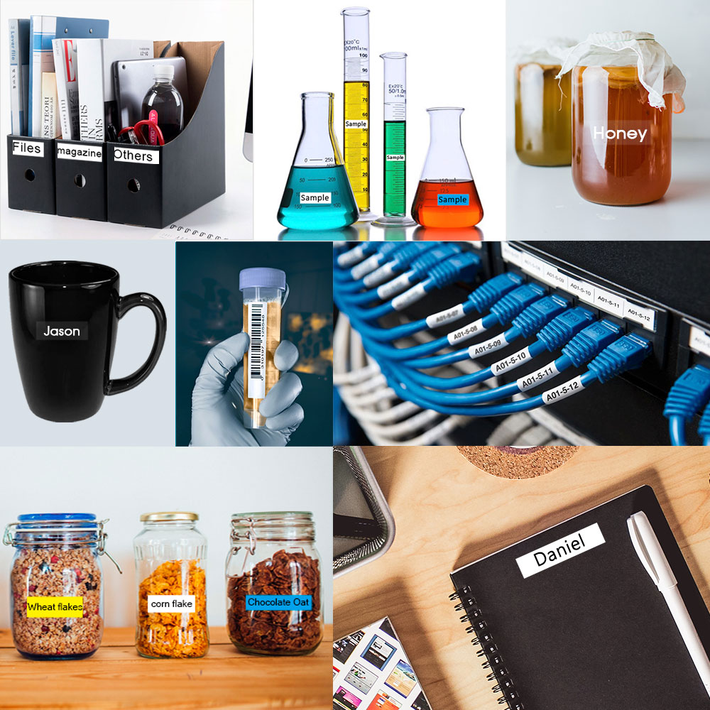 1Pcs 91201 12267 Compatible for Dymo LetraTag 12mm Label Tape 91201 91202 91203 91204 91205 for Dymo LT-100H LT100T Label Maker