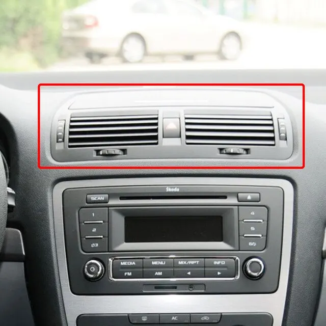 1ZD819701 1ZD819702 1ZD819203 1ZD820951 Mặt Trận Skoda Octavia 2004-2013 Xe Ô Tô Bảng Dụng Cụ Điều Hòa Không Khí Ổ Cắm Thông Hơi