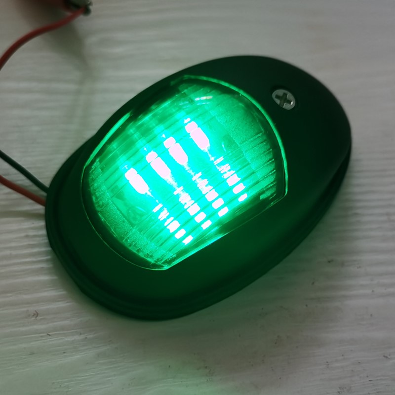 Luzes LED para o barco, lâmpada de sinal, luz de navegação marinha, acessórios do iate, lâmpadas vermelhas e verdes do reboque do caminhão, 12V, 24V, 2Pcs
