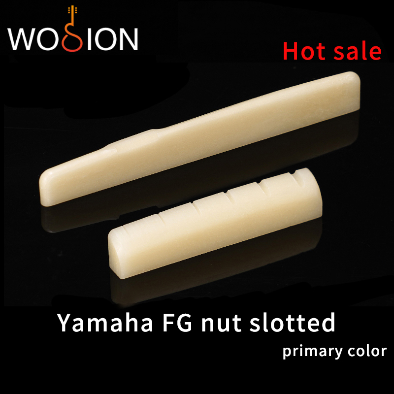 Wosion Bovine bone основного цвета Акустическая и классическая гитарная гайка с прорезями, верхние и нижние гайки с прорезями разных размеров,