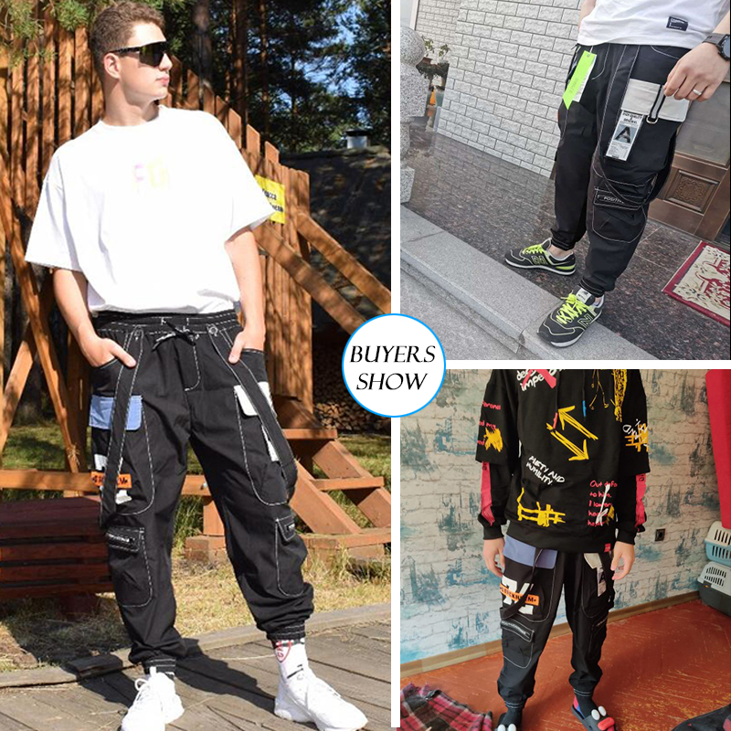 CHAIFENKO 2023 nuevo Jogger caliente pantalones deportivos de ocio hombres ropa informal estilo Hip Hop pantalones Cargo de pie de haz pantalones de moda estampados para hombres