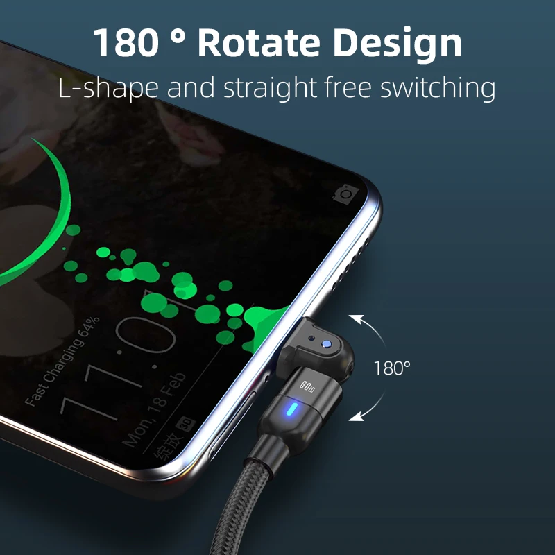 Kabel USB Tipe C 3 In 1 Ke Kabel USB Tipe C Pengisian Cepat untuk iPhone Samsung PD 60W Pengisian Cepat Kabel USB 360 ° untuk Perangkat Tipe C