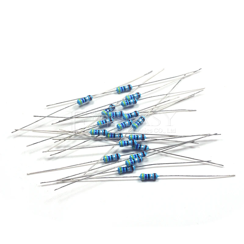 Resistencia de película de Metal, 1/4W, 1R ~ 1M, 100R, 220R, 330R, 1K, 100K, 1,5 K, 2,2 K, 3,3 K, 10K, 22K, 47K, 4,7 K, 100, 100, 220, 1K5, 2K2, 3K3, 100 Uds. 4K7 ohm