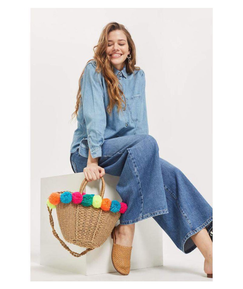 ใหม่แฟชั่นสีสันฟางทอกระเป๋าถือวันหยุดชายทะเลไหล่ Messenger กระเป๋าชายหาด Lady กระเป๋าสะพายฤดูร้อน