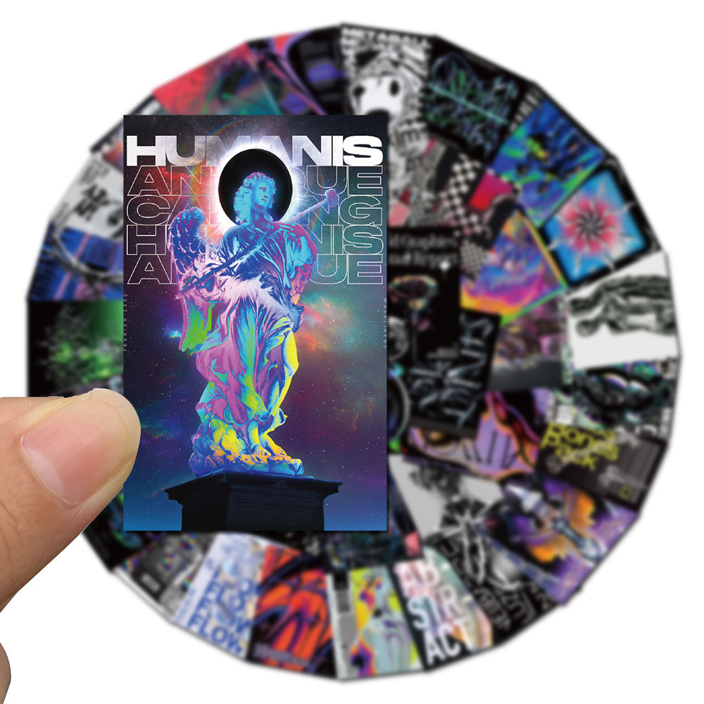 10/20/40 個サイケデリック酸グラフィックアート落書きステッカー美的スケートボード電話ラップトップギター車クールキッズステッカーおもちゃ