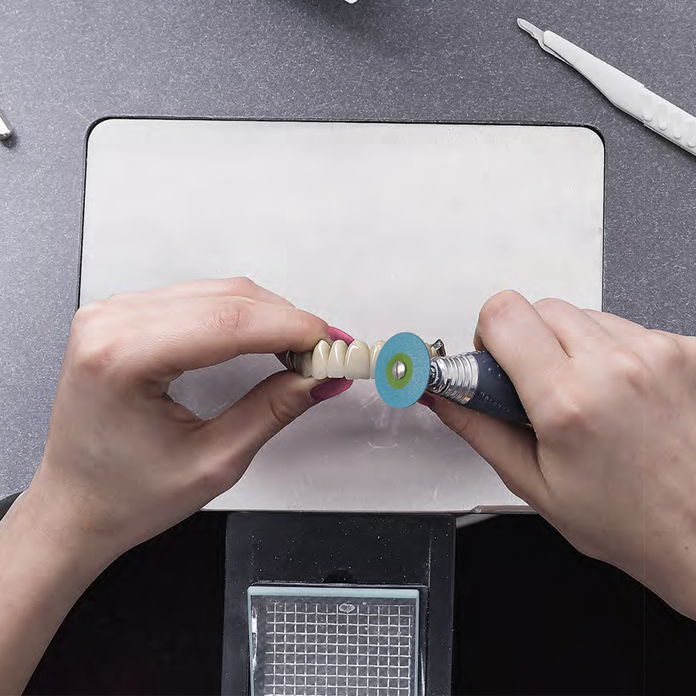 AZDENT 歯科 HP 26 ミリメートルゴムダイヤモンドポリッシュホイールジルコニア磁器 PFM Emaxs 歯科ラボポリッシャーホイールディスク用