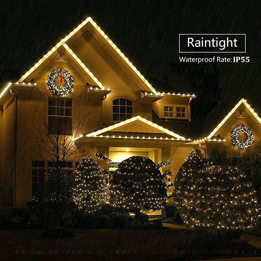 Guirxiété Lumineuse Extérieure et Intérieure, Imperméable, 8 Modes, 10m, 20m, 30m, 50m, Décoration de ix, Mariage, Noël