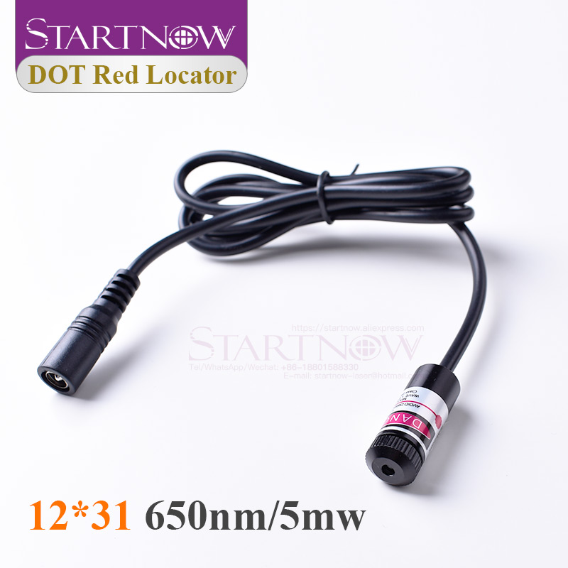 조정 가능한 빔 다이오드 레이저 모듈 마킹 레드 도트 포지셔닝, 레이저 조각 기계용 레드 로케이터, 예비 부품, 650nm 5V 5mw