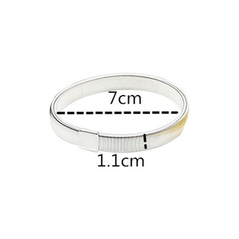 Ligas de manga de Metal elásticas Unisex, soporte para manga de camisa, banda elástica antideslizante para el brazo, brazalete elástico, soporte para manga de camisa, 1 ud.