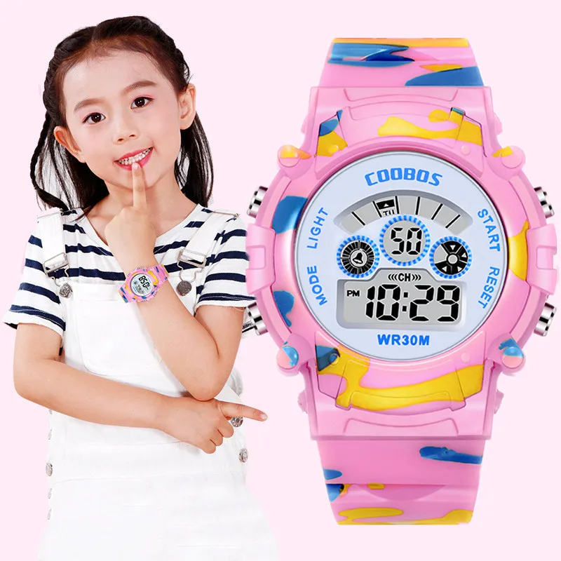 Relojes para niños, Reloj de pulsera Digital LED, Reloj deportivo al aire libre para niños y niñas, Reloj electrónico con fecha, Reloj Infantil