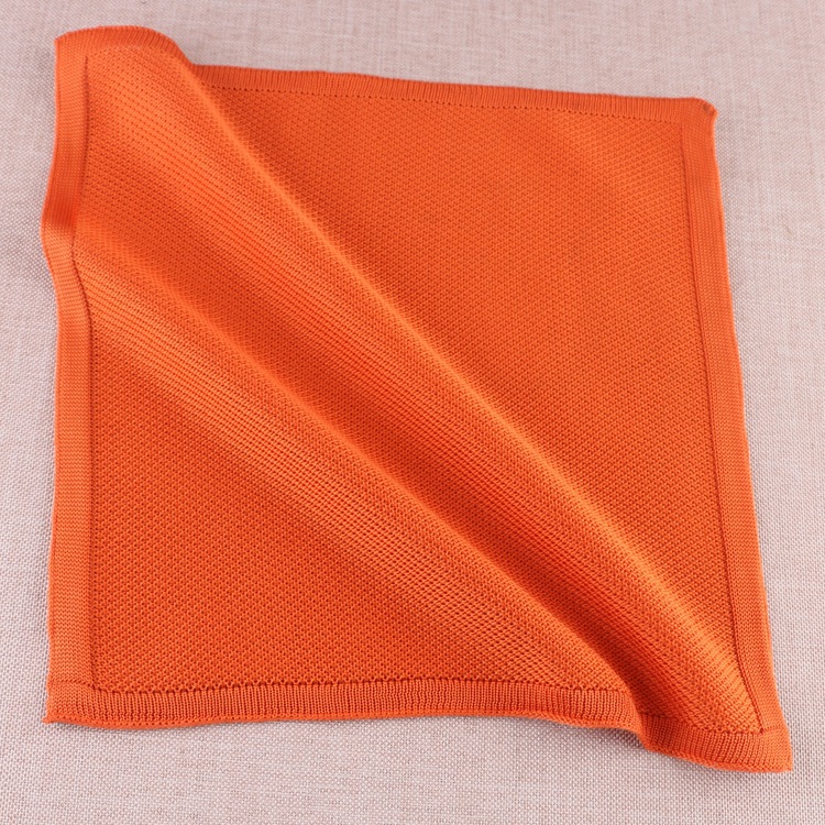 ถักพ็อกเก็ตสแควร์สำหรับผู้ชายชุดถัก Hanky บุรุษผ้าเช็ดหน้าชุดลำลองสแควร์ผ้าเช็ดหน้าผ้าขนหนูสำหรับ Party ผ้าพันคอ