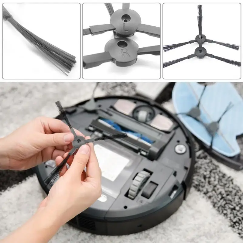 3R + 3L Bàn Chải Bên Hông Cho ILife V7 V7S A4 A6 A4S V3S V3S Pro V5 V50 V5S Pro X5 máy Hút Bụi Thay Thế Linh Kiện