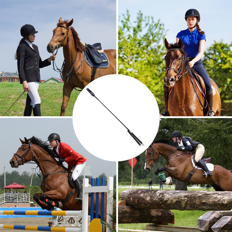50/70cm 미끄럼 방지 승마 작물 말 채찍 Pu 가죽 말 채찍 경량 승마 채찍 속눈썹 승마 스포츠 유혹 장난감