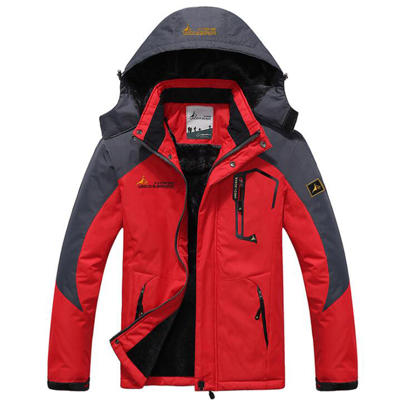 Männer Winter Jacken Parka Männer Windschutz Samt Dicke Warme Wind Pelz Mäntel Männlich Outdoor Wasserdichte Kapuze Anorak Jacken