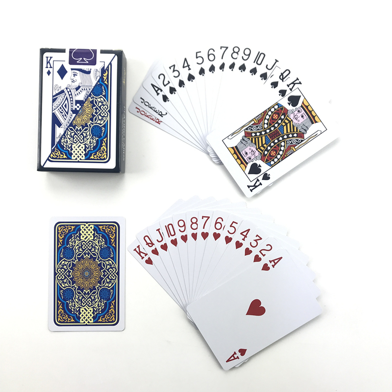 Mới Chơi Bài Nhựa Baccarat Texas Hold'em Xi Thẻ Nhựa PVC Pokers Chơi Bảng Màu Đỏ Và Màu Xanh Chống Nước Đeo Thẻ Trò Chơi