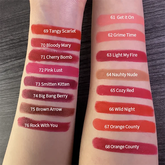 CHARMACY 16 colores lápiz labial de terciopelo resistente al agua fácil de usar lápiz labial de larga duración mate maquillaje de labios cosmético