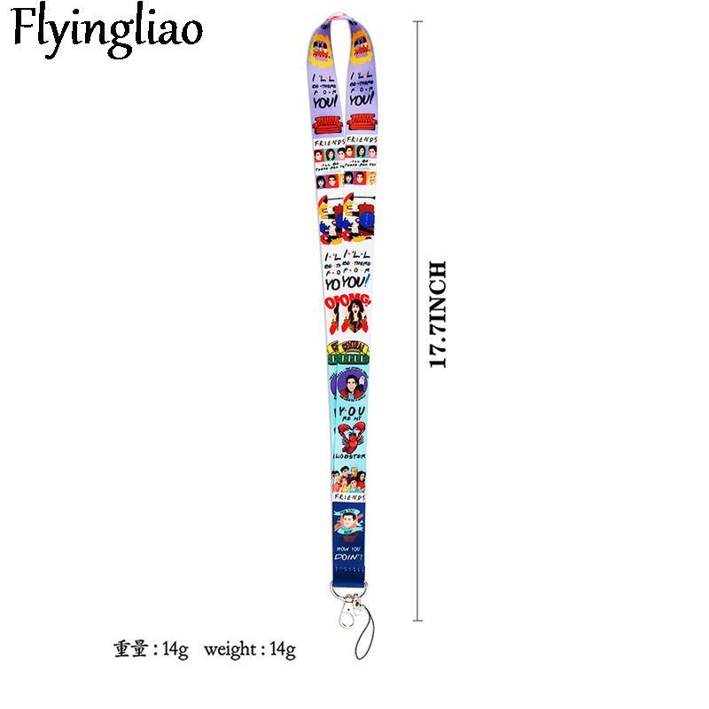 Friends Tv Show Neck Strap Lanyard ID Badge Card Holder Keychain Mobile Phone Strap Gift Ribbon Webbing Necklace