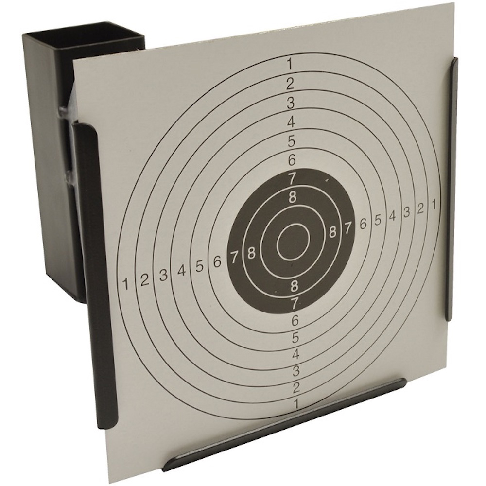 Trampa y objetivo de pellets con 20 piezas de objetivos de papel Bull's-eyes para deportes al aire libre e de interior, tirachinas, airsoft, caza, pistola
