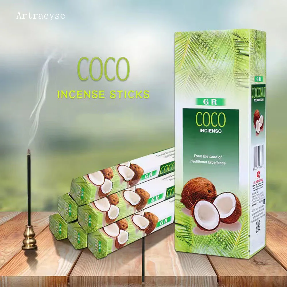 Artracyse 20 Que Ấn Độ Dừa Hương Gỗ Đàn Hương Hộ Gia Đình Phòng Ngủ Vệ Sinh Bồn Cầu Trầm Hương Tây Tạng Dòng Xông Phòng