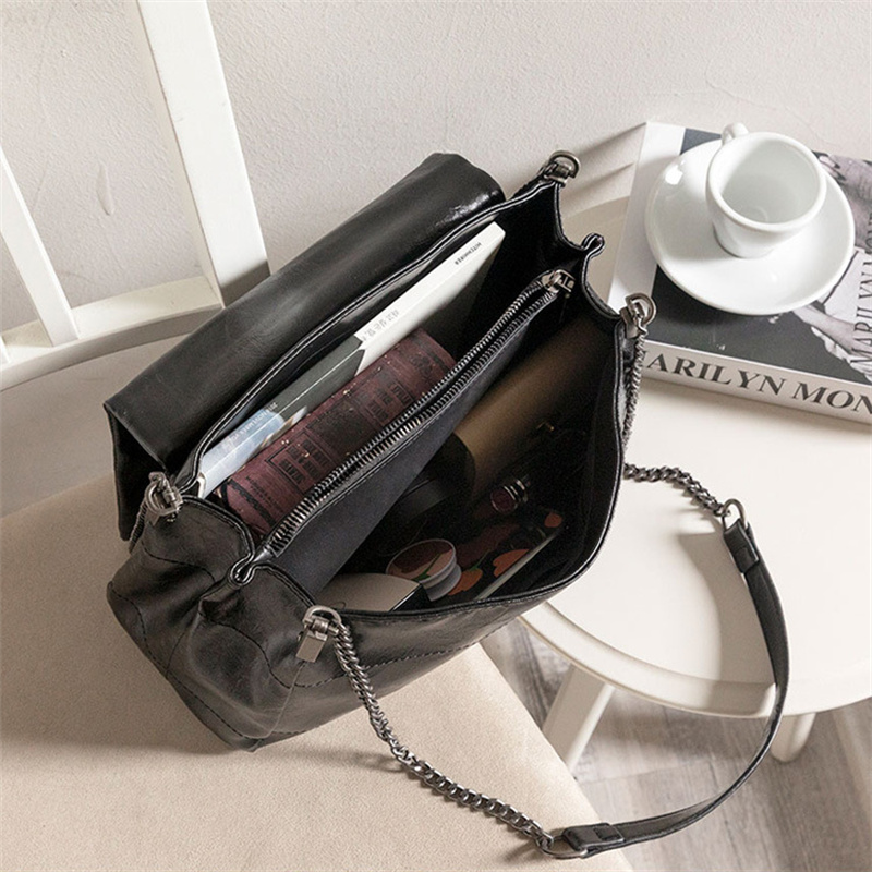 Nữ Cao Cấp Da Pu Túi Đeo Vai Thiết Kế Thời Trang Nữ Túi Messenger Mới Sang Trọng Nữ Lớn Dung Tích Túi Đeo Chéo