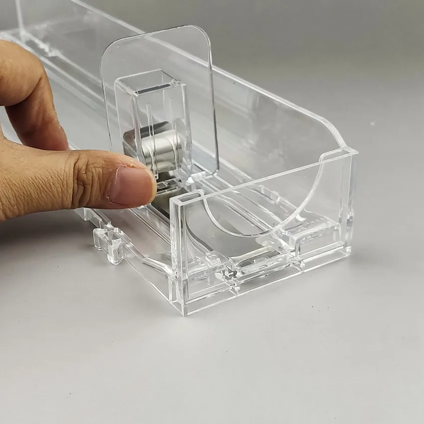 Plastic Shelf Automatic Refill Pushing Pusher Supermarket Rack Cigarettes Products Unibody Single Side 20pcs